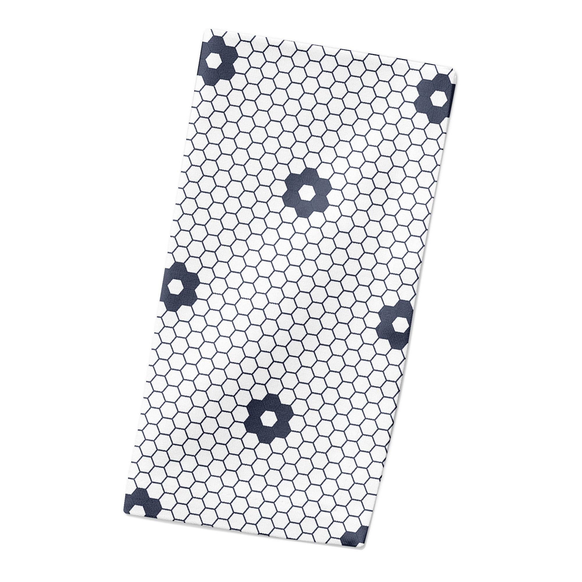 Floral Tile Pattern 10" x 10" Cotton Twill Napkin